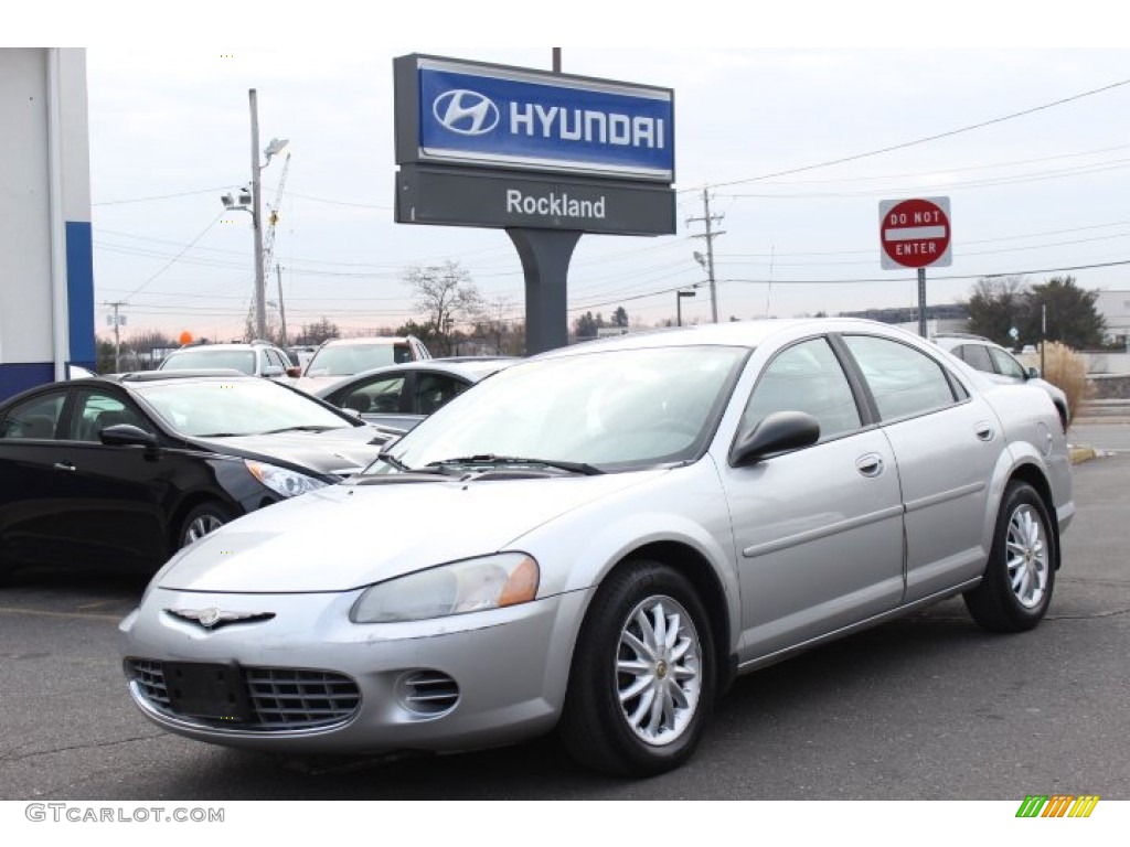 2002 Sebring LX Sedan - Brilliant Silver Metallic / Dark Slate Gray photo #1