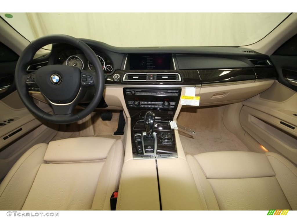 2013 7 Series 750i Sedan - Black Sapphire Metallic / Veneto Beige photo #4