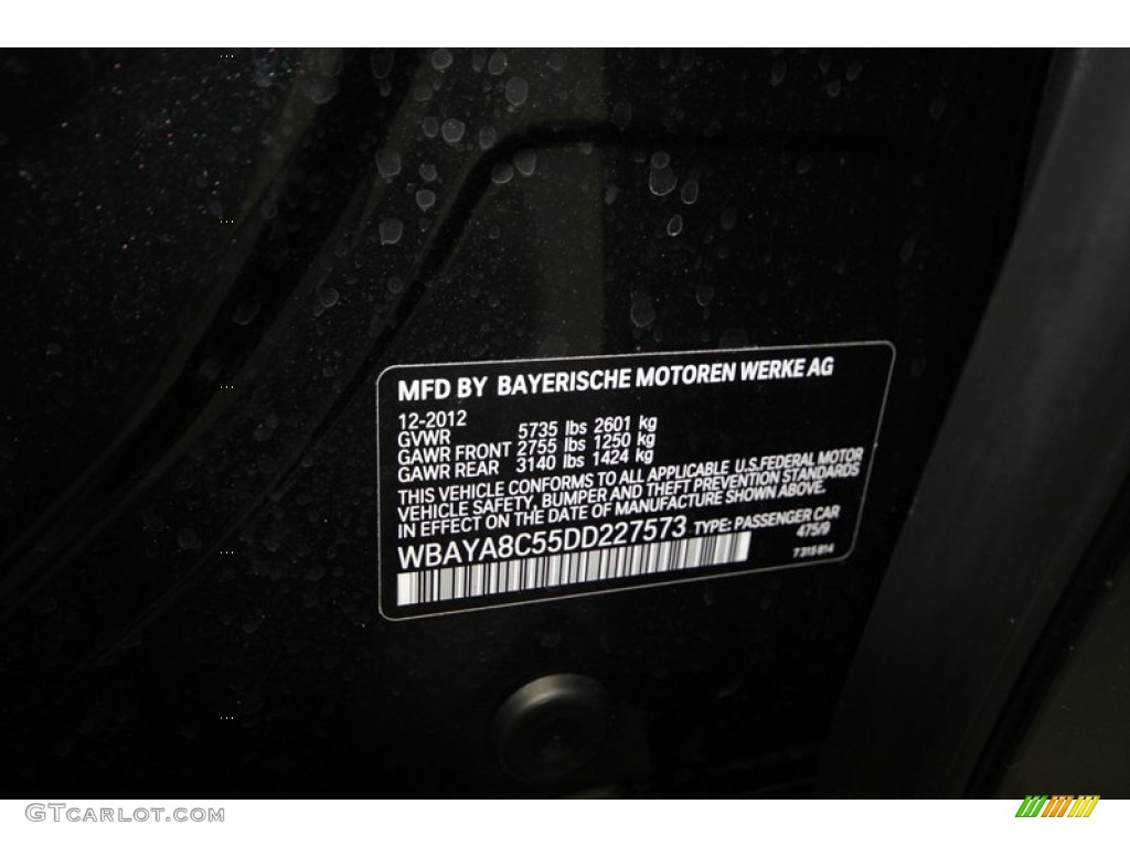2013 7 Series 750i Sedan - Black Sapphire Metallic / Veneto Beige photo #10