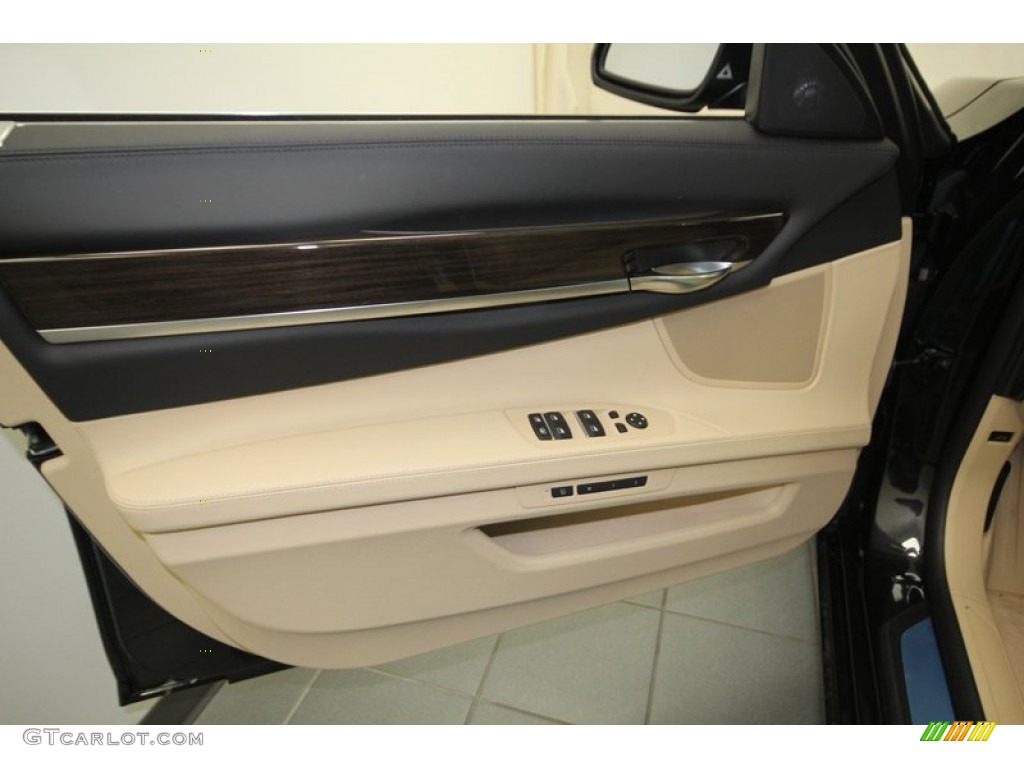 2013 7 Series 750i Sedan - Black Sapphire Metallic / Veneto Beige photo #13