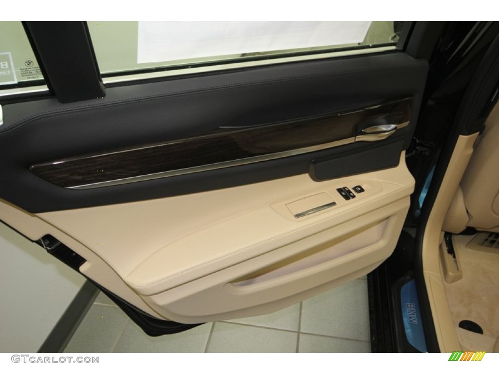 2013 7 Series 750i Sedan - Black Sapphire Metallic / Veneto Beige photo #26