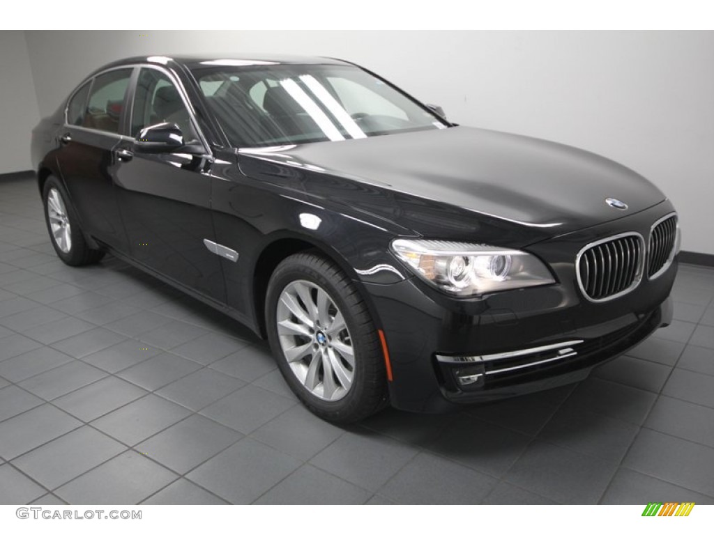 2013 7 Series 740i Sedan - Black Sapphire Metallic / Black photo #1