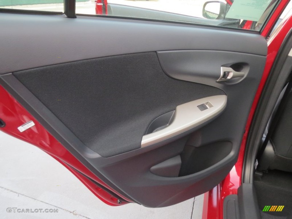 2013 Toyota Corolla S Dark Charcoal Door Panel Photo #76194620