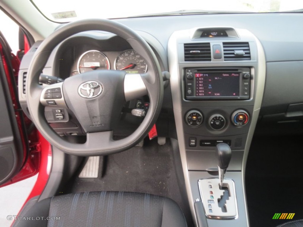 2013 Toyota Corolla S Dark Charcoal Dashboard Photo #76194719