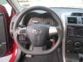 Dark Charcoal 2013 Toyota Corolla S Steering Wheel