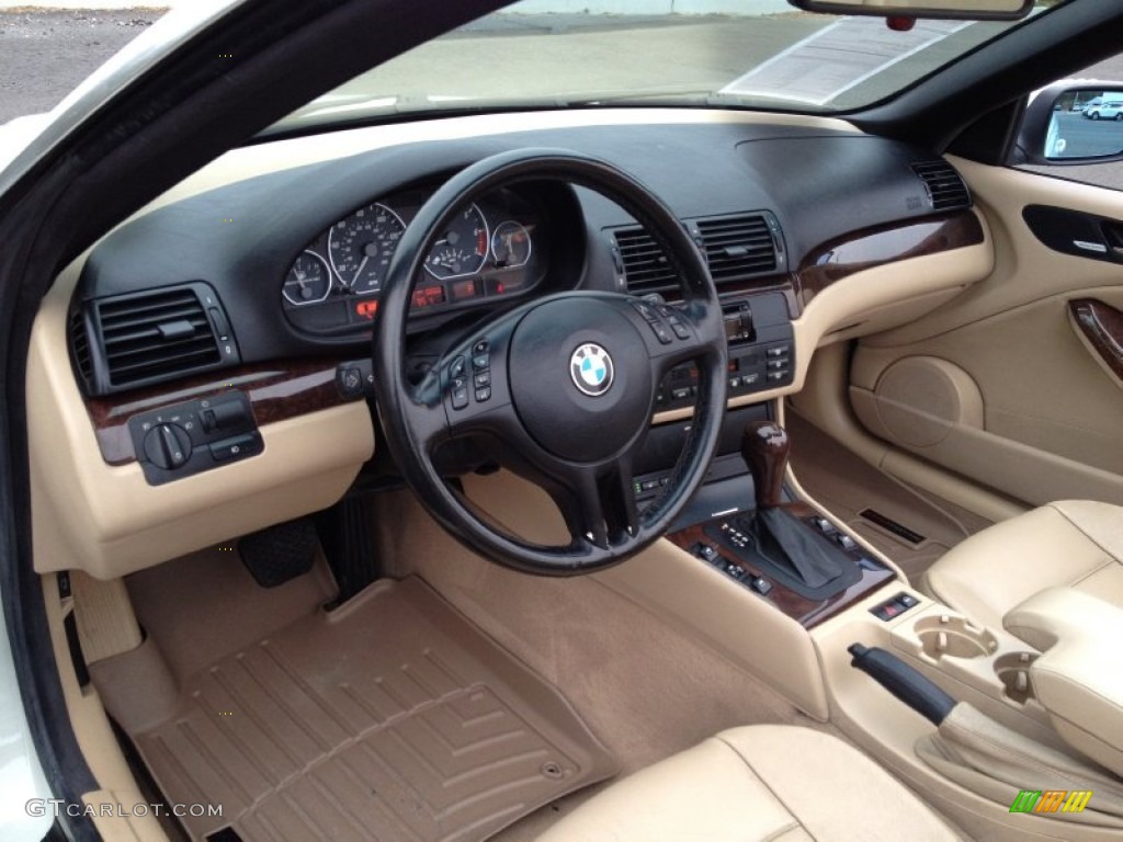 Beige Interior 2002 BMW 3 Series 330i Convertible Photo #76195969