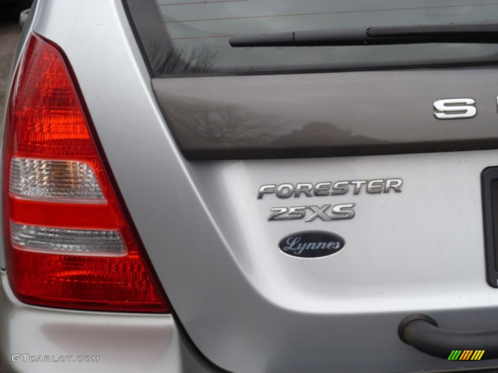 2004 Forester 2.5 XS - Platinum Silver Metallic / Gray photo #5