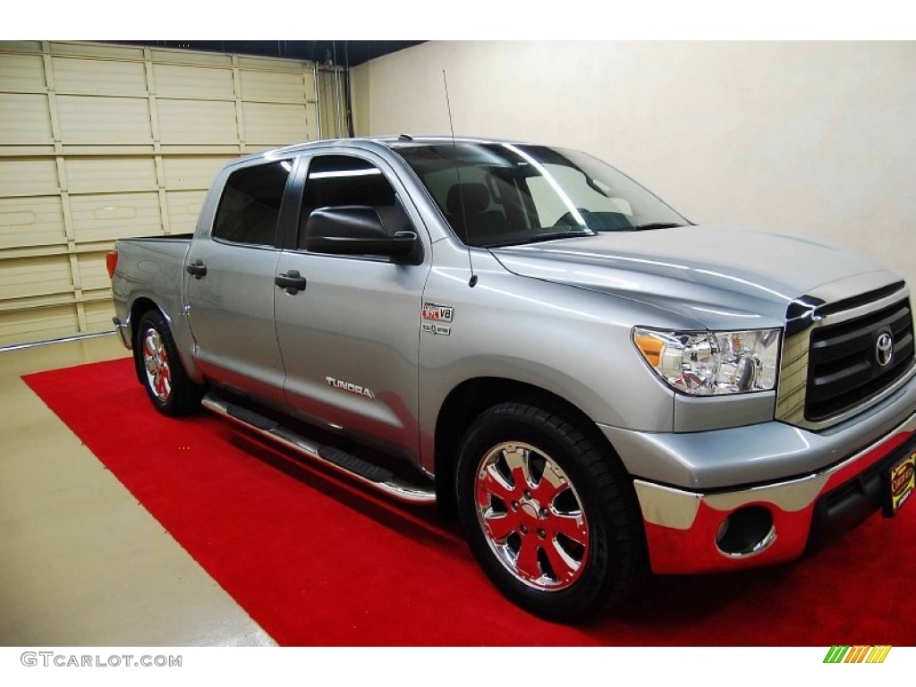 2010 Tundra SR5 CrewMax - Silver Sky Metallic / Black photo #1