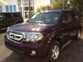 2010 Dark Cherry Pearl Honda Pilot LX  photo #2