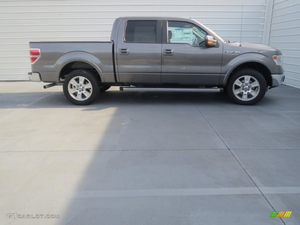 2013 F150 Lariat SuperCrew - Sterling Gray Metallic / Black photo #2