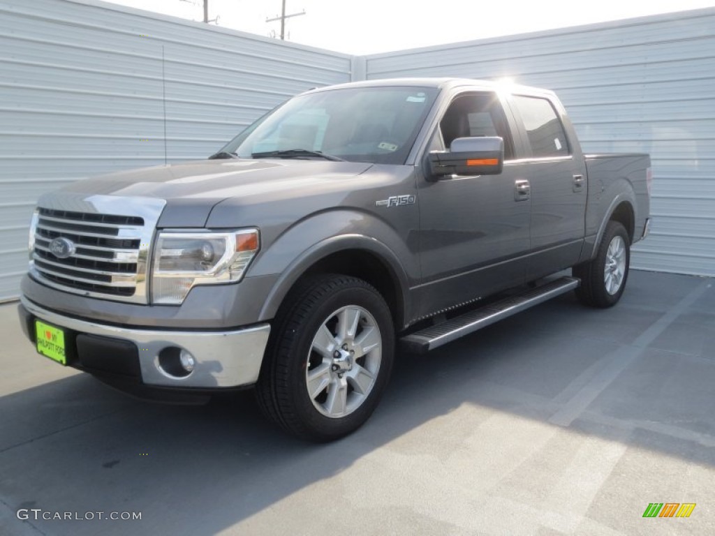 2013 F150 Lariat SuperCrew - Sterling Gray Metallic / Black photo #6