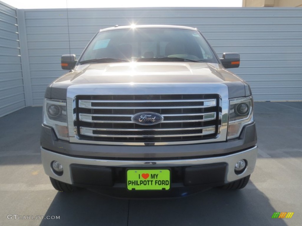 2013 F150 Lariat SuperCrew - Sterling Gray Metallic / Black photo #7