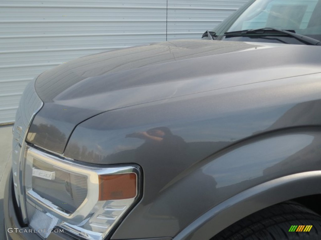 2013 F150 Lariat SuperCrew - Sterling Gray Metallic / Black photo #9