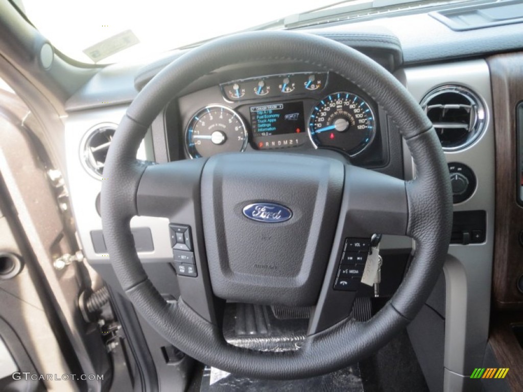 2013 F150 Lariat SuperCrew - Sterling Gray Metallic / Black photo #33