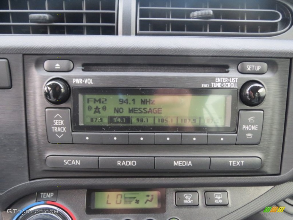 2012 Toyota Prius c Hybrid One Audio System Photo #76199258