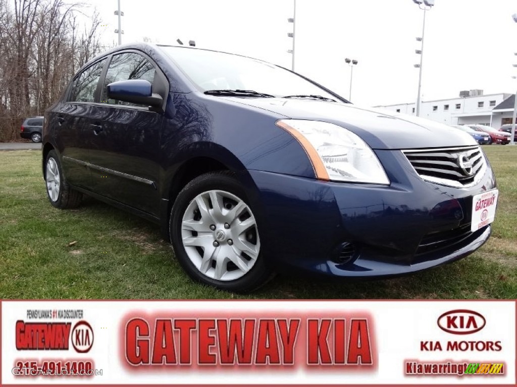 2010 Sentra 2.0 S - Blue Onyx Metallic / Charcoal photo #1