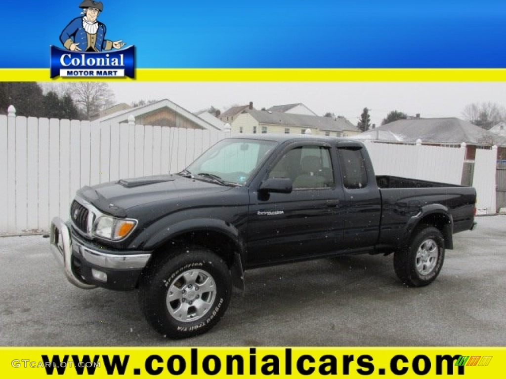 2004 Tacoma SR5 Xtracab 4x4 - Black Sand Pearl / Oak photo #1