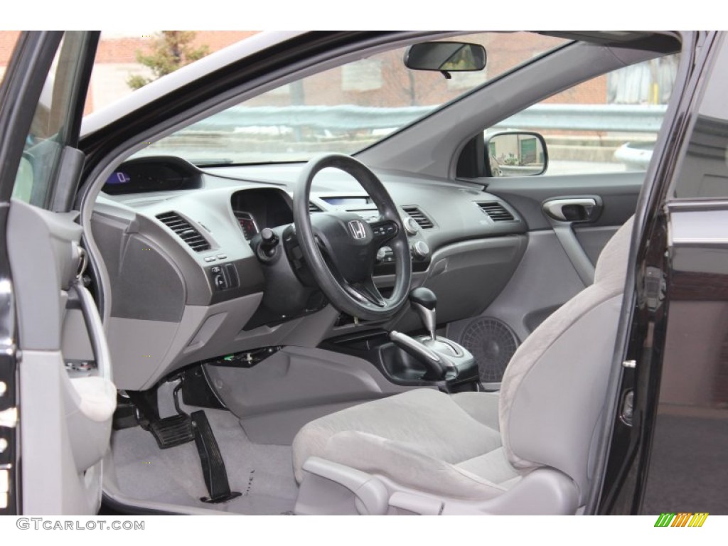 Gray Interior 2007 Honda Civic LX Coupe Photo #76201497