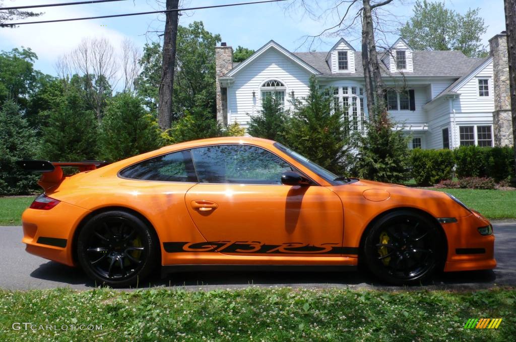 2007 911 GT3 RS - Orange/Black / Black photo #7