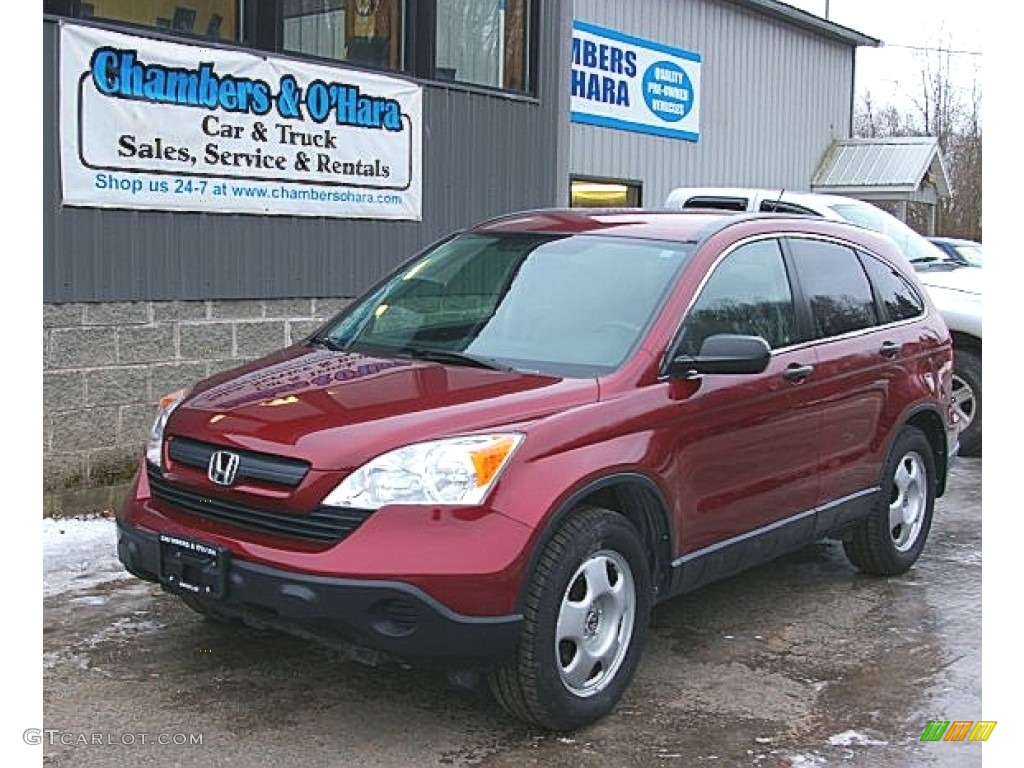 2009 CR-V LX 4WD - Tango Red Pearl / Gray photo #1