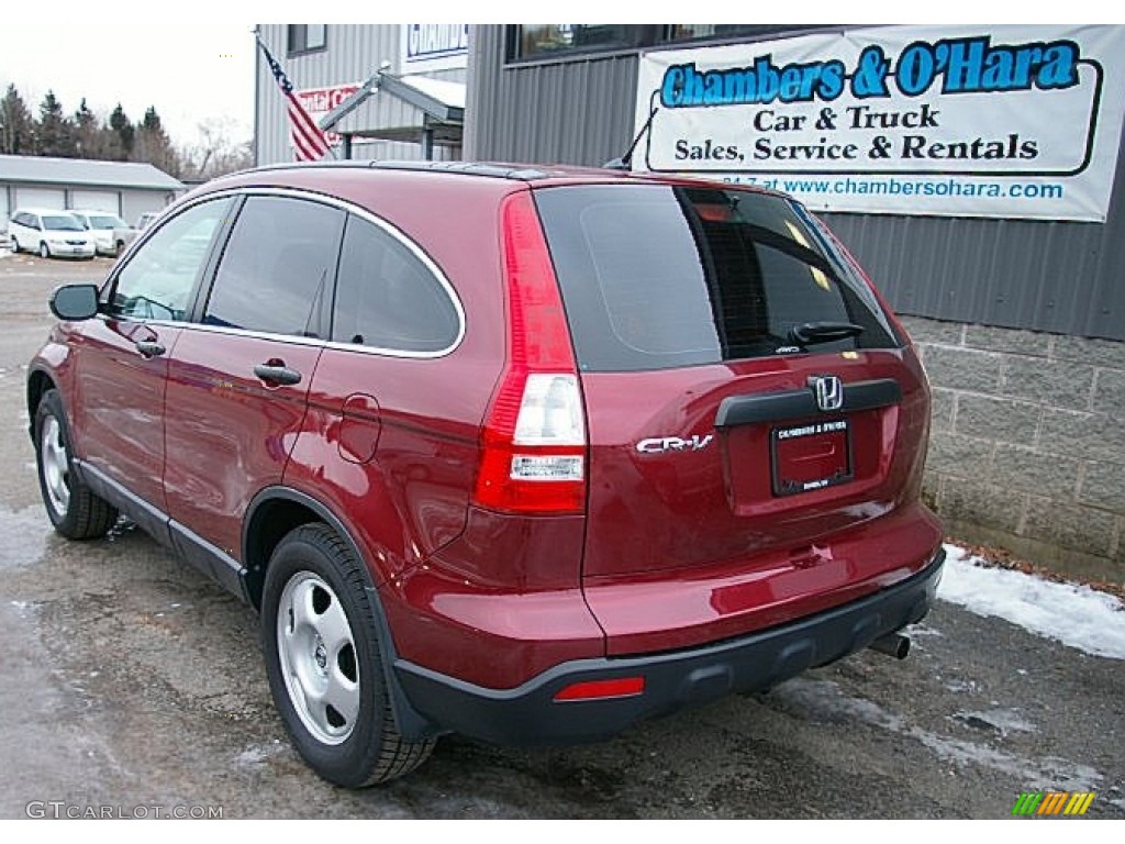 2009 CR-V LX 4WD - Tango Red Pearl / Gray photo #6