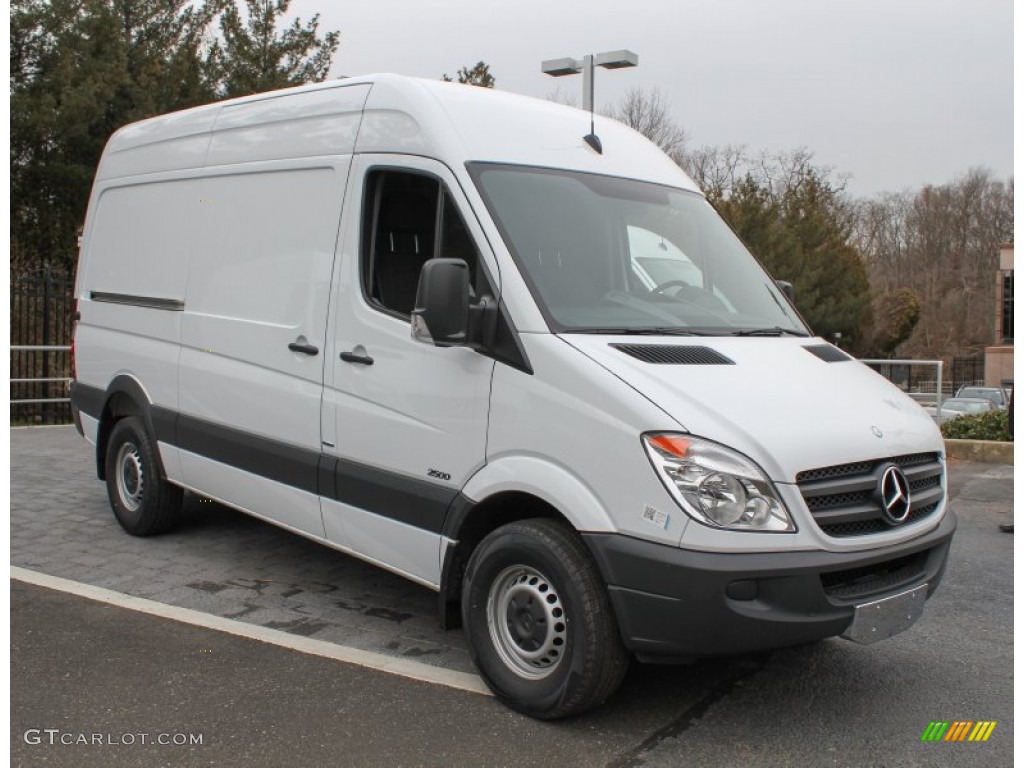 Arctic White 2013 Mercedes-Benz Sprinter 2500 High Roof Cargo Van Exterior Photo #76203629