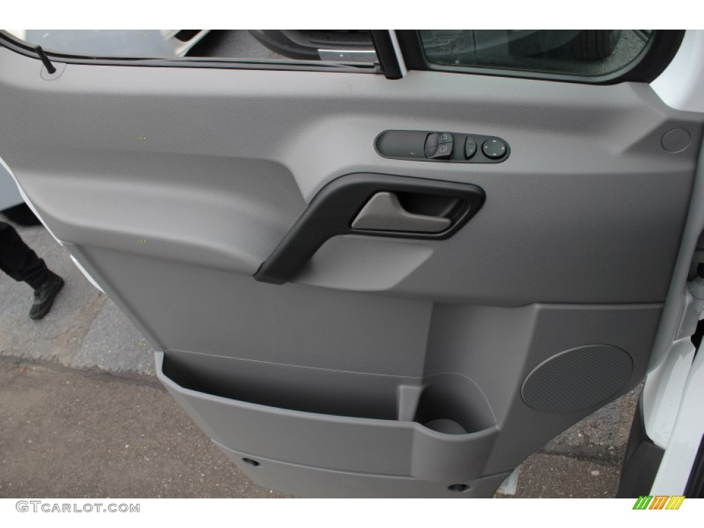 2013 Mercedes-Benz Sprinter 2500 High Roof Cargo Van Lima Black Fabric Door Panel Photo #76203678