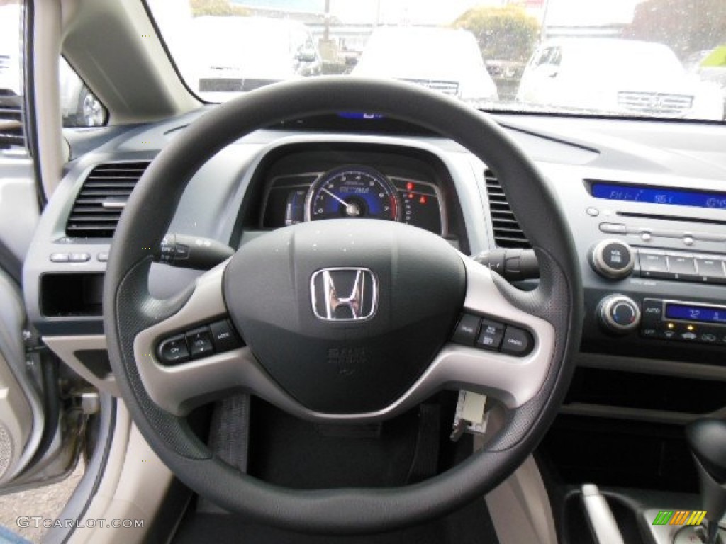 2008 Honda Civic Hybrid Sedan Blue Steering Wheel Photo #76204757