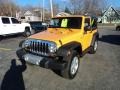 2012 Dozer Yellow Jeep Wrangler Sahara 4x4  photo #2