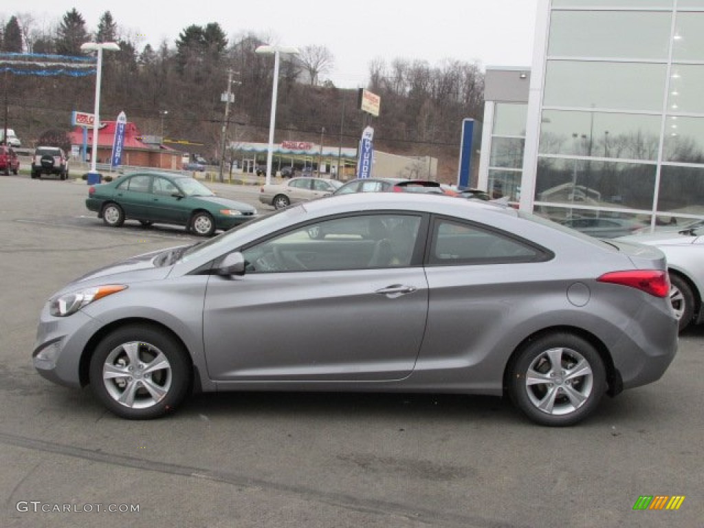 2013 Elantra Coupe GS - Titanium Gray Metallic / Gray photo #2