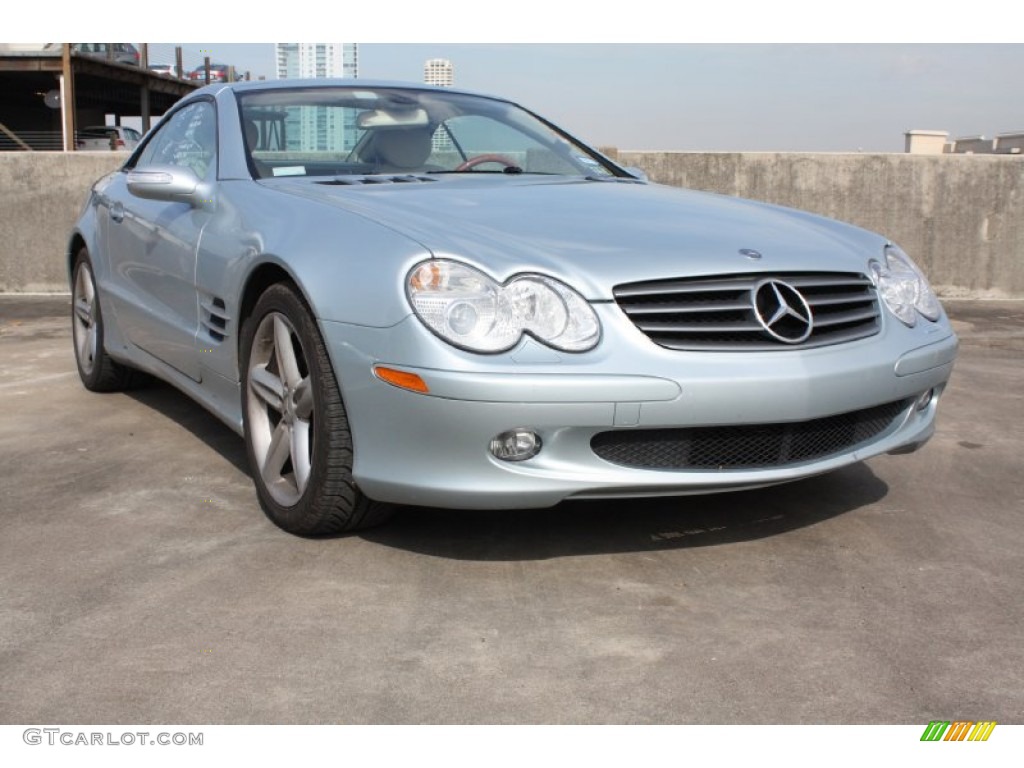 Diamond Silver Metallic 2006 Mercedes-Benz SL 500 Roadster Exterior Photo #76206308