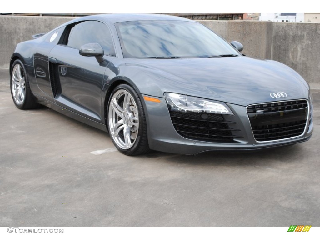2009 R8 4.2 FSI quattro - Daytona Grey Pearl Effect / Fine Nappa Black Leather photo #1