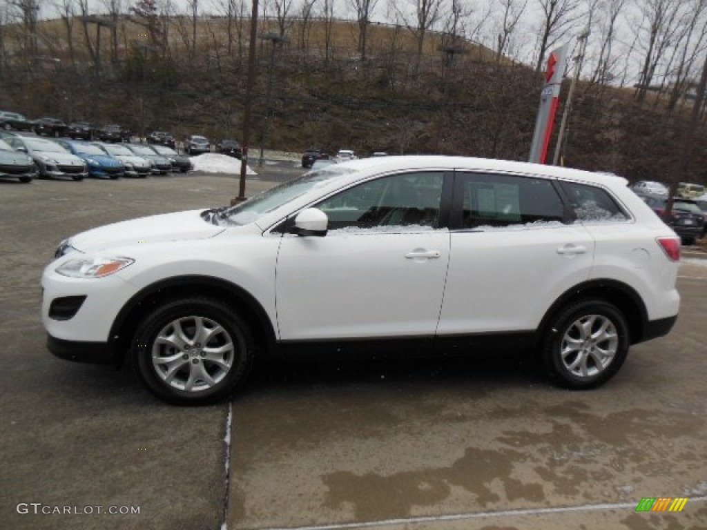 2011 CX-9 Touring AWD - Crystal White Pearl Mica / Sand photo #5