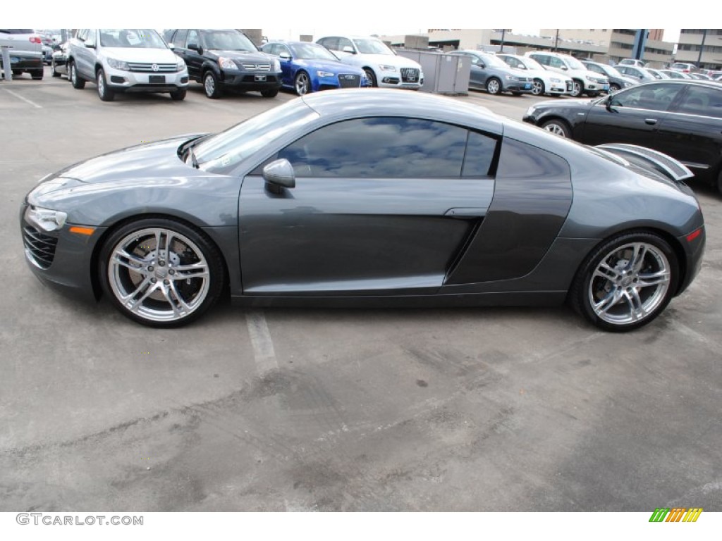2009 R8 4.2 FSI quattro - Daytona Grey Pearl Effect / Fine Nappa Black Leather photo #5