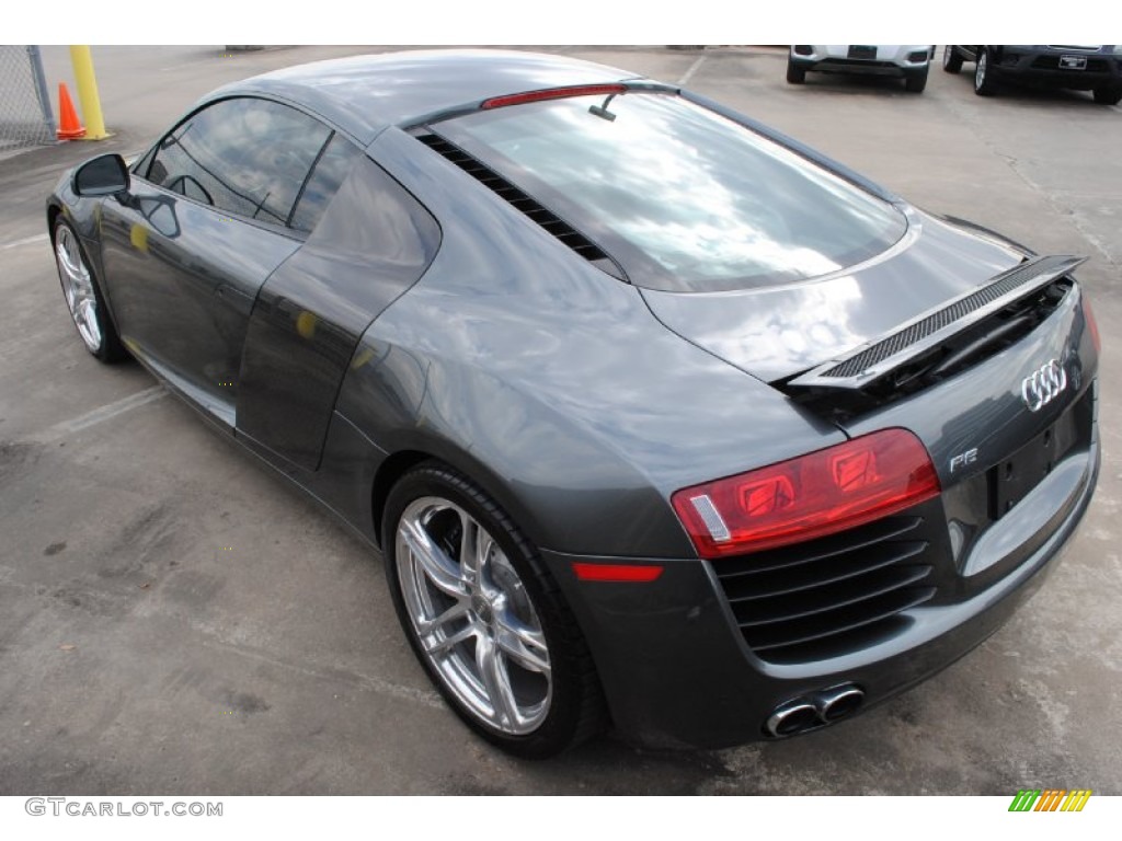 2009 R8 4.2 FSI quattro - Daytona Grey Pearl Effect / Fine Nappa Black Leather photo #7
