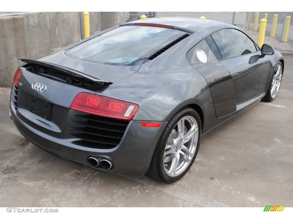 2009 R8 4.2 FSI quattro - Daytona Grey Pearl Effect / Fine Nappa Black Leather photo #9