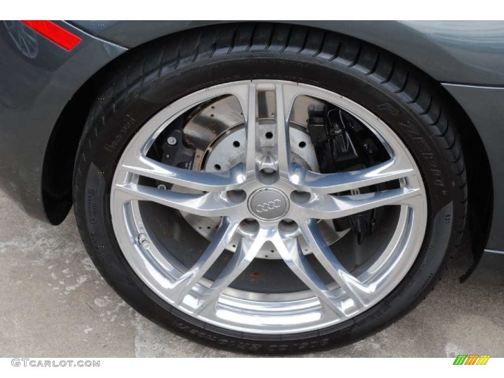 2009 R8 4.2 FSI quattro - Daytona Grey Pearl Effect / Fine Nappa Black Leather photo #10