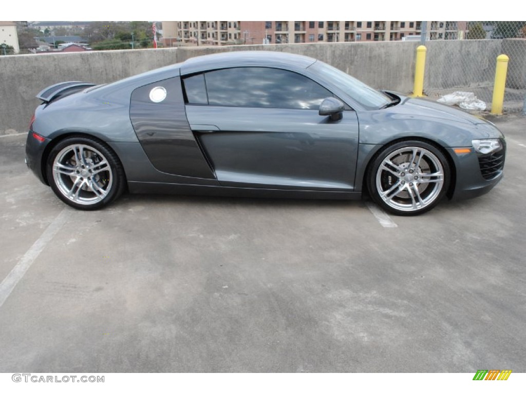 2009 R8 4.2 FSI quattro - Daytona Grey Pearl Effect / Fine Nappa Black Leather photo #11