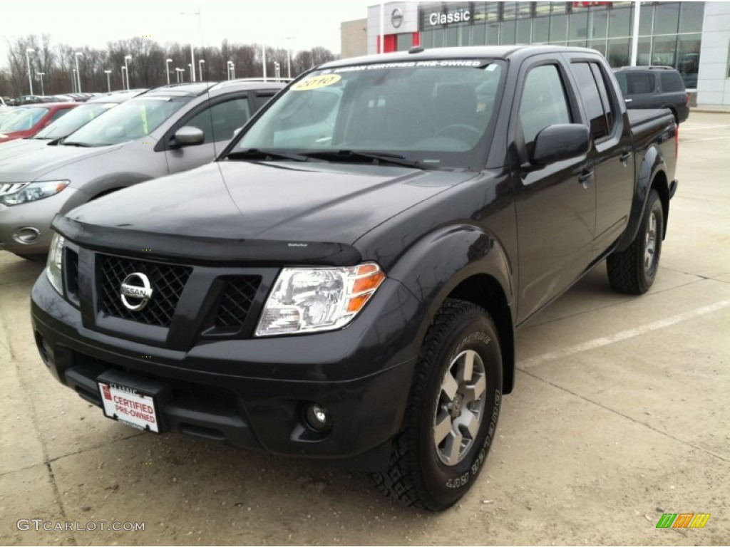 2010 Frontier Pro-4X Crew Cab 4x4 - Night Armor Metallic / Pro-4X Charcoal photo #1