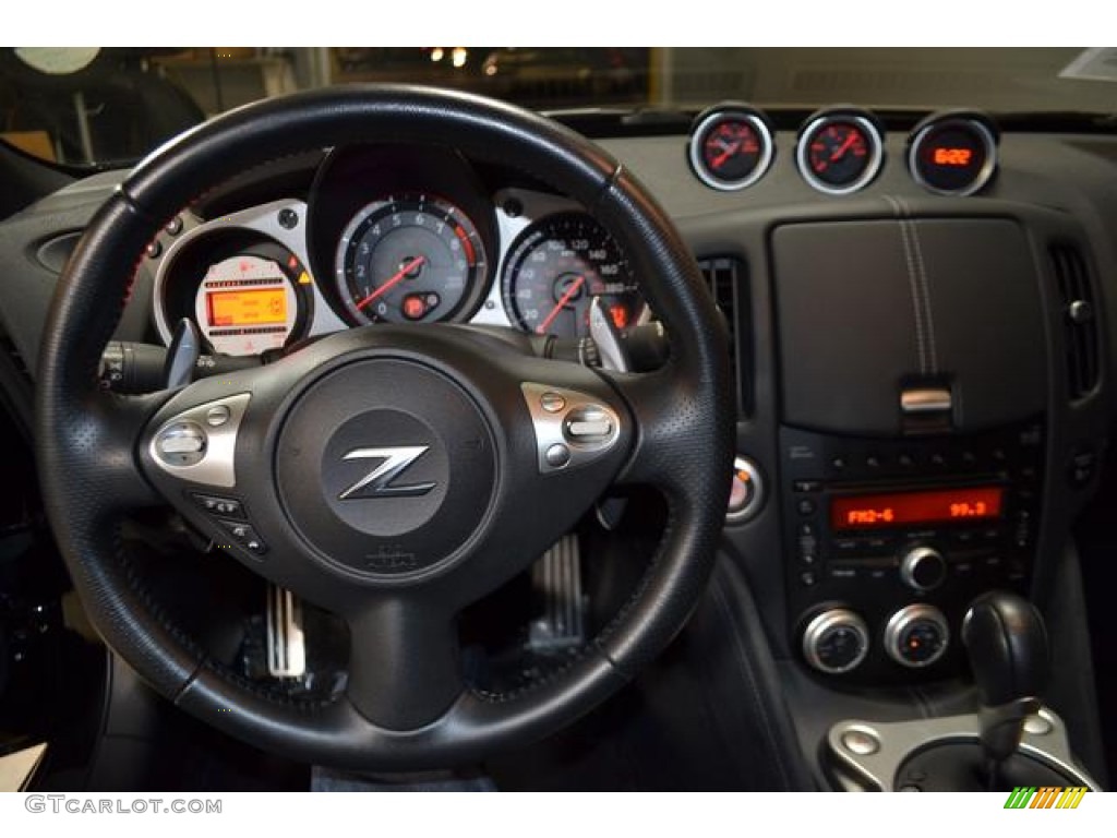 2010 Nissan 370Z Touring Roadster Gray Leather Dashboard Photo #76207352