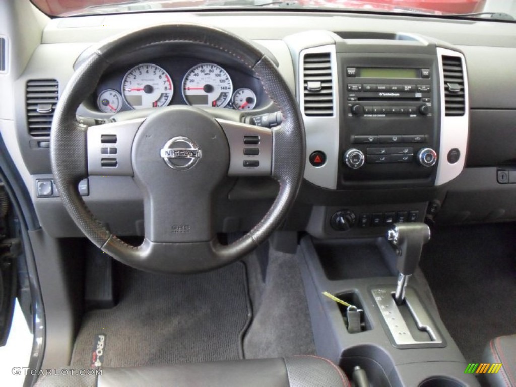2010 Nissan Frontier Pro-4X Crew Cab 4x4 Pro-4X Charcoal Dashboard Photo #76207447