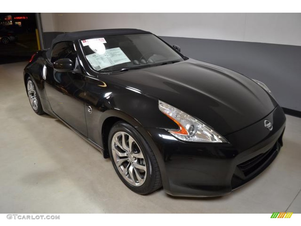 2010 370Z Touring Roadster - Magnetic Black / Gray Leather photo #26