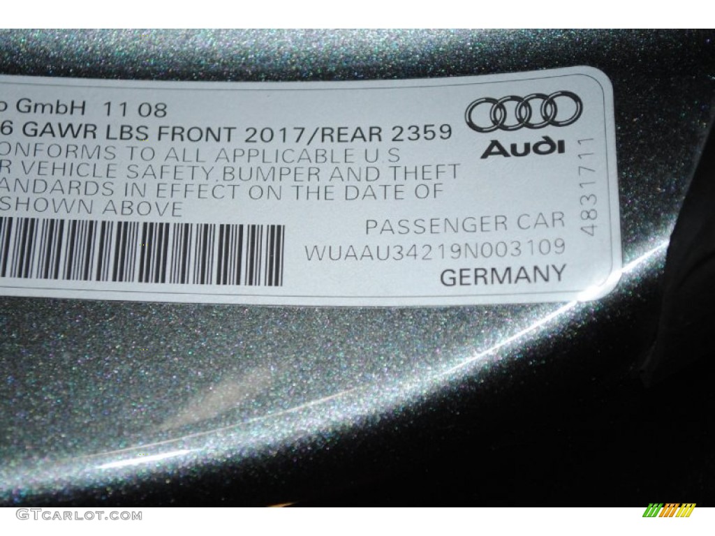2009 R8 4.2 FSI quattro - Daytona Grey Pearl Effect / Fine Nappa Black Leather photo #49