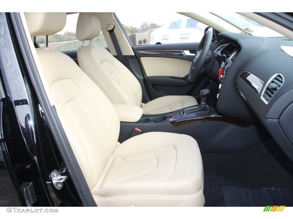 Velvet Beige/Black Interior 2013 Audi A4 2.0T quattro Sedan Photo #76209758