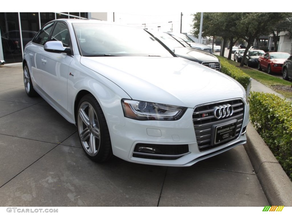 2013 S4 3.0T quattro Sedan - Glacier White Metallic / Black photo #1