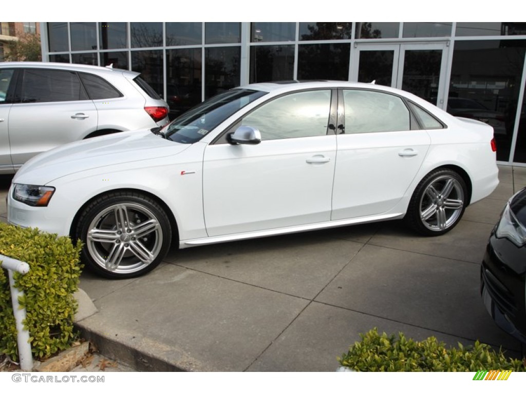 Glacier White Metallic 2013 Audi S4 3.0T quattro Sedan Exterior Photo #76209890