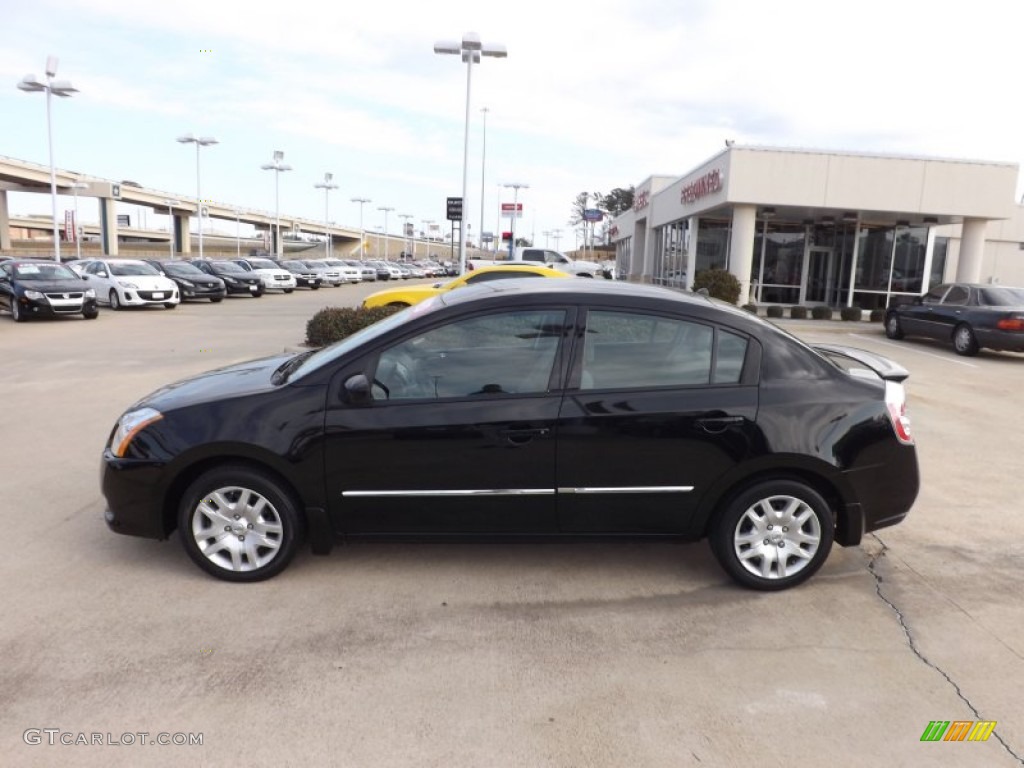2011 Sentra 2.0 S - Espresso Black / Beige photo #2
