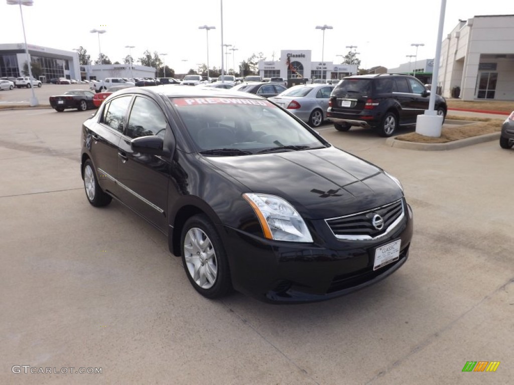 2011 Sentra 2.0 S - Espresso Black / Beige photo #7