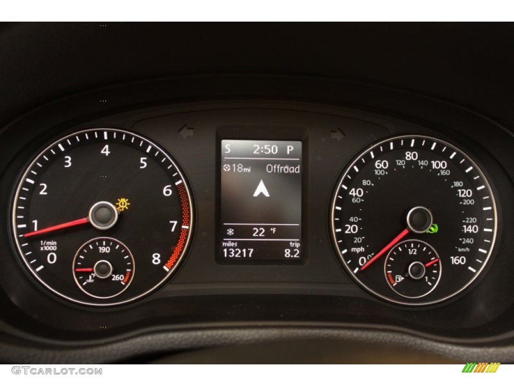 2012 Volkswagen Passat 2.5L SE Gauges Photo #76210599