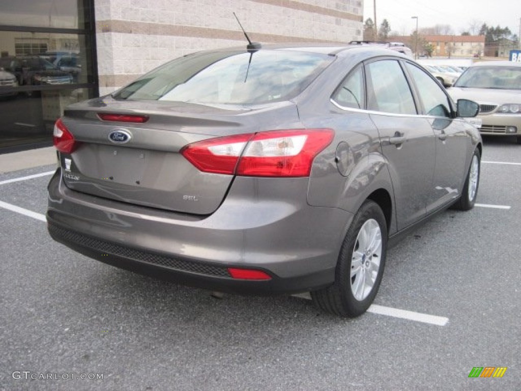 2012 Focus SEL Sedan - Sterling Grey Metallic / Charcoal Black photo #8